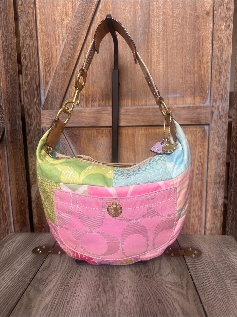 Coach Vintage Y2K Patchwork Shoulder Hobo RARE & Hard to Find!